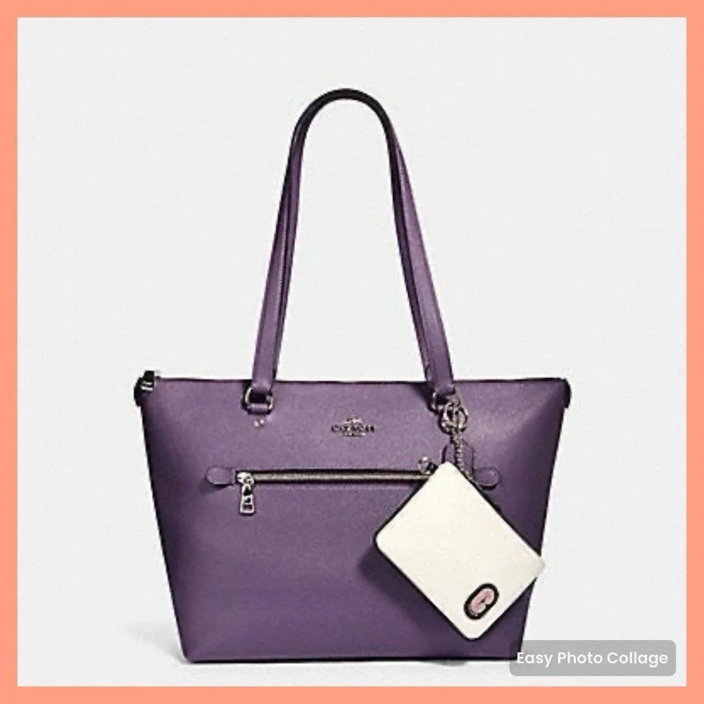 COACH POUCH BAG TRIO IN COLORBLOCK NEW